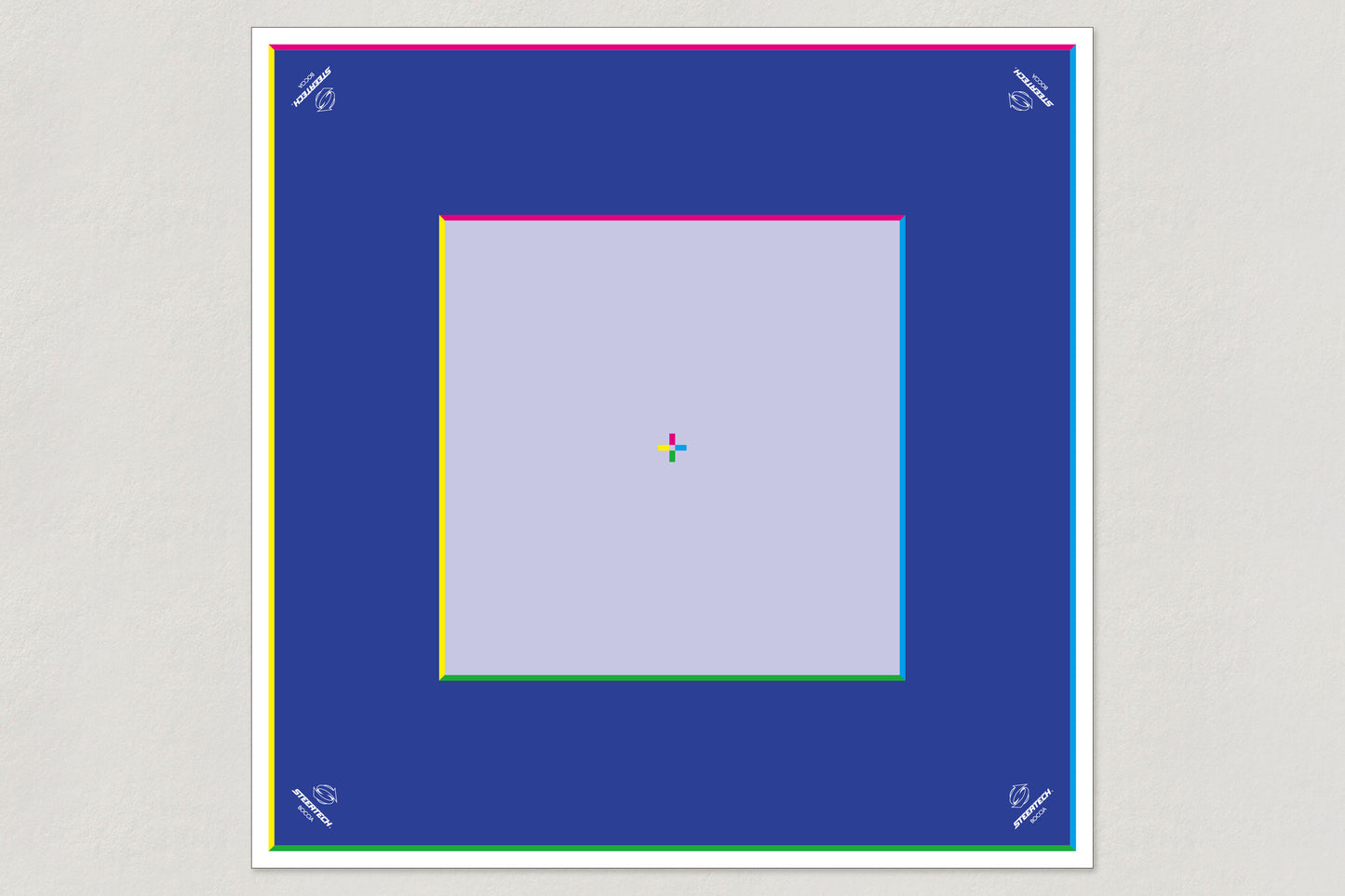 スクエアコート　ブルー