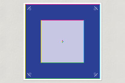 スクエアコート　ブルー