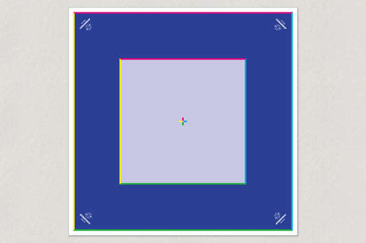 スクエアコート　ブルー