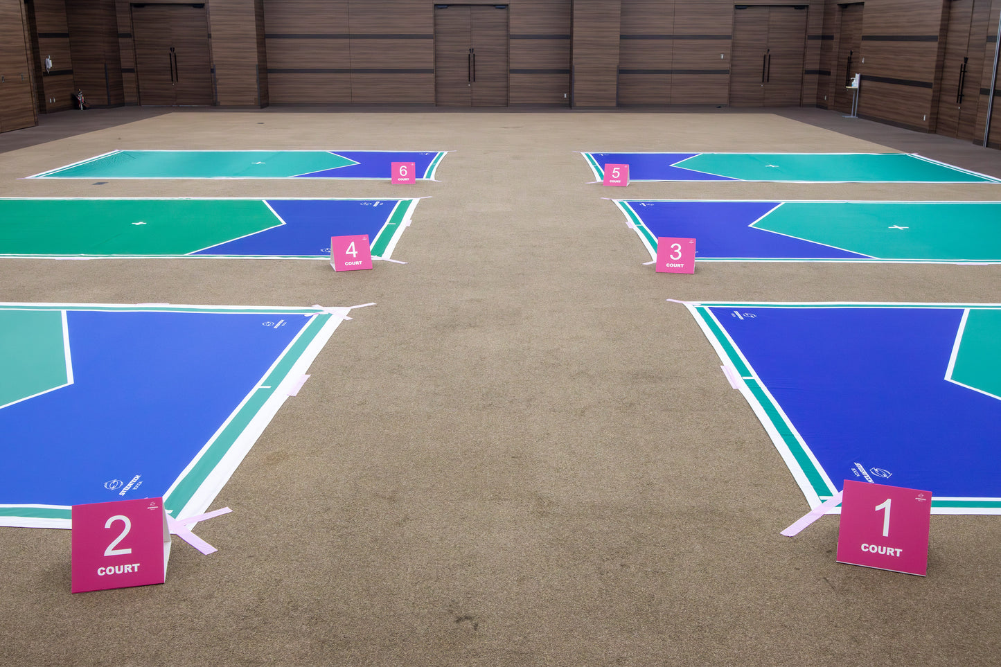 コート表示板（6枚セット）