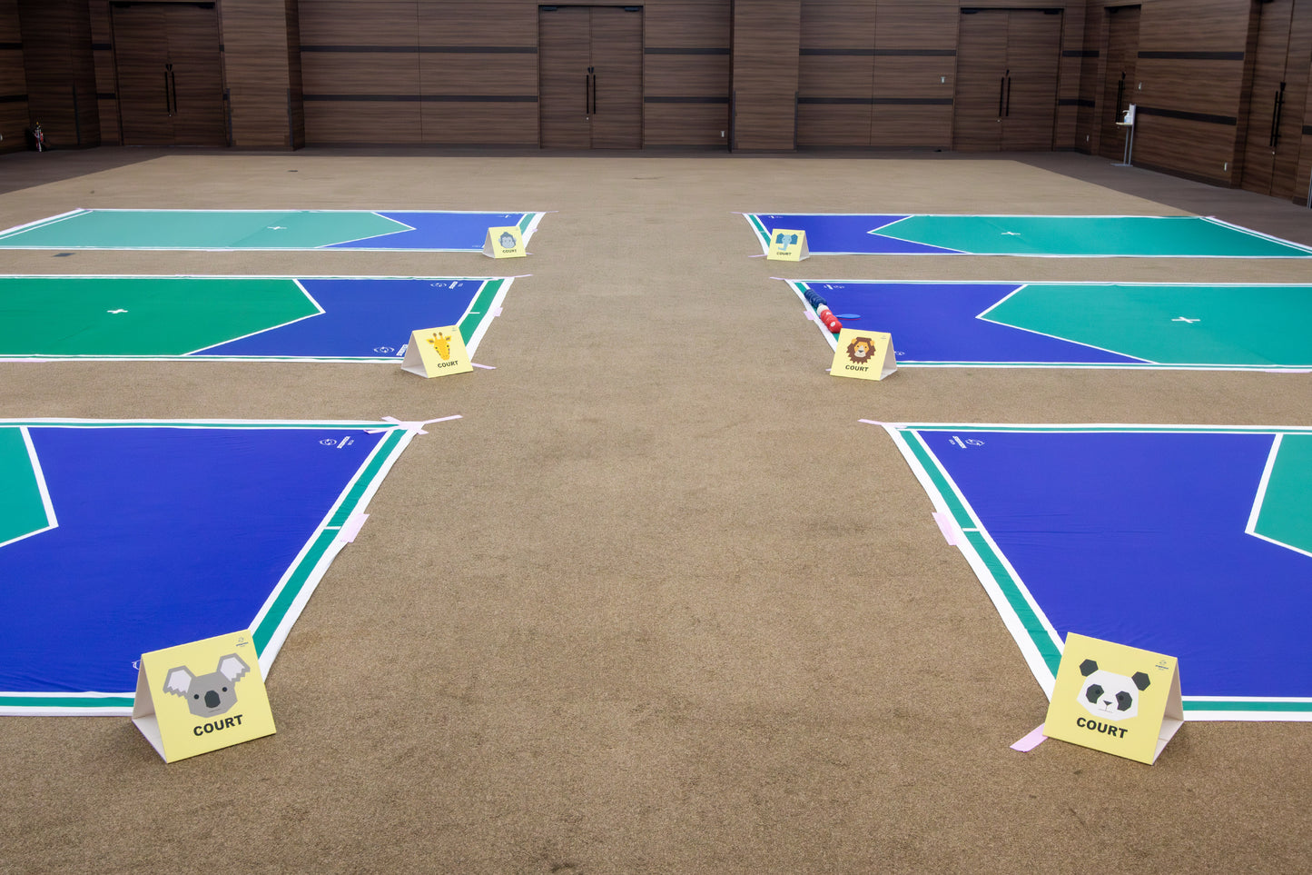 コート表示板（6枚セット）