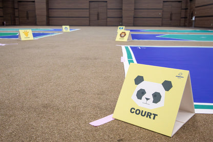 コート表示板（6枚セット）