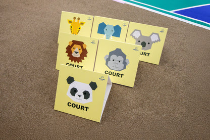 コート表示板（6枚セット）