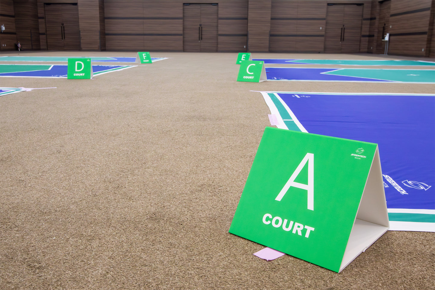 コート表示板（6枚セット）