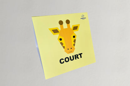 コート表示板（6枚セット）