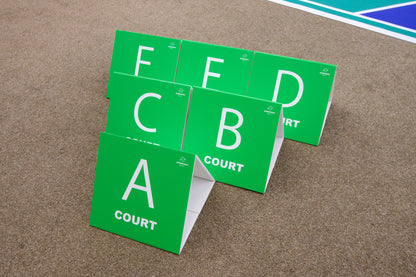 コート表示板（6枚セット）